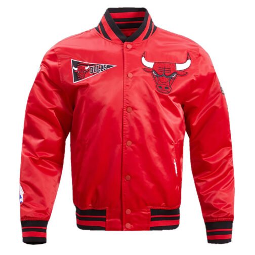 Chicago Bulls Retro Classic Rib Jacket - Image 2