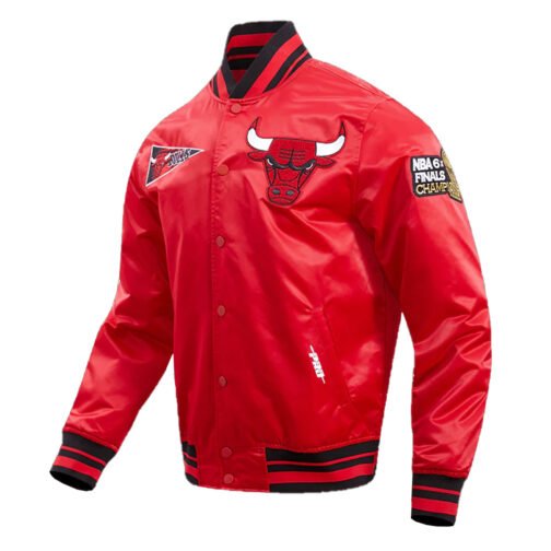 Chicago Bulls Retro Classic Rib Jacket - Image 8