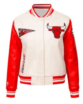 Retro Classic Rib Chicago Bulls Varsity Jacket