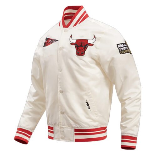 Chicago Bulls Retro Classic Rib Jacket - Image 7