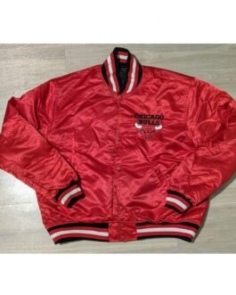 Chicago Bulls Reversible Bomber Red/Black Jacket