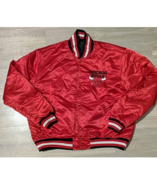 Chicago Bulls Reversible Bomber Red/Black Jacket