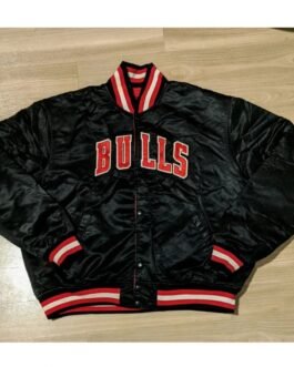 Chicago Bulls Reversible Bomber Red/Black Jacket