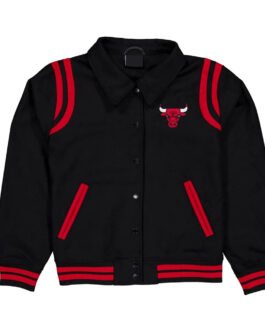 Chicago Bulls Sport Night Teddy Varsity Jacket