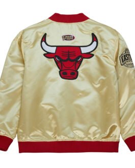 Chicago Bulls Team OG 2.0 Gold Satin Jacket