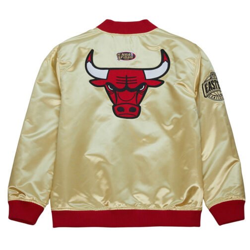 Chicago Bulls Team OG 2.0 Gold Satin Jacket - Image 2
