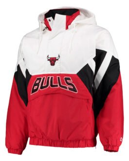 The Line-up Oxford Chicago Bulls Hoodie Half-Zip Jacket