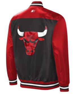 Chicago Bulls The Tradition II Red/Black Satin Jacket