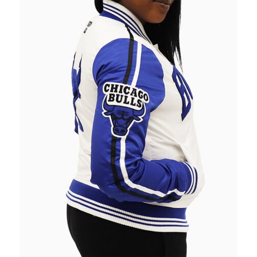 Chicago Bulls Two Tone Satin Jacket - Image 9