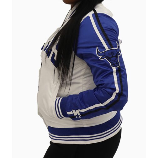 Chicago Bulls Two Tone Satin Jacket - Image 10