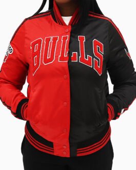 Chicago Bulls Two Tone Satin Jacket
