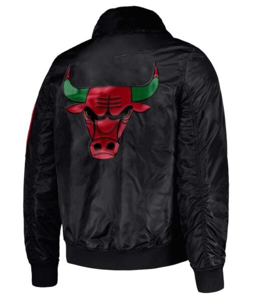 Chicago Bulls Ty Mopkins Black Jacket - Image 2