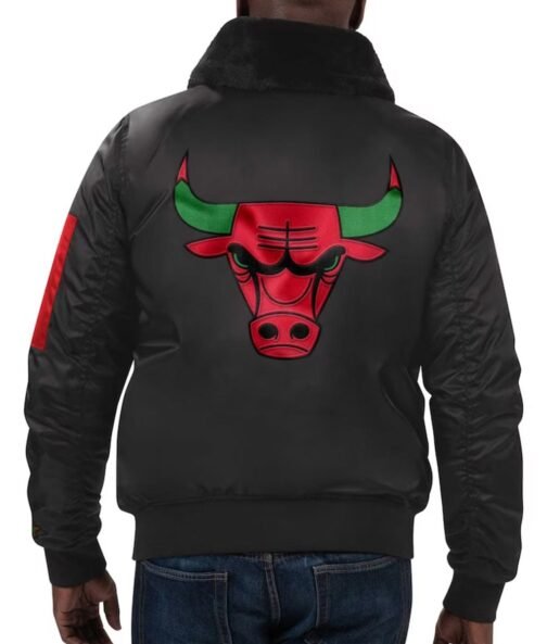 Chicago Bulls Ty Mopkins Black Jacket - Image 4