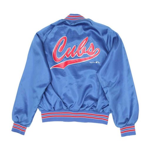 Chicago Cubs 1990’s Bomber Blue Jacket - Image 2