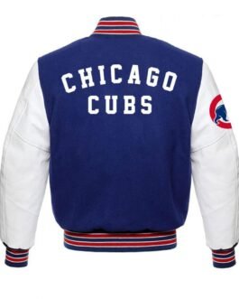 Chicago Cubs MLB Blue and White Varsity Jacket