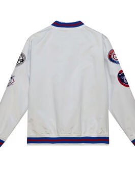 Chicago Cubs City Collection White Varsity Satin Jacket