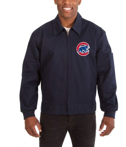 Cotton Chicago Cubs Blue Jacket