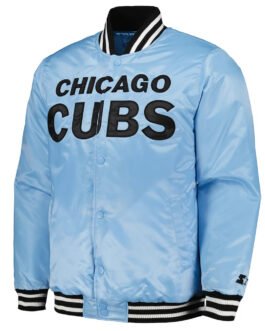 Chicago Cubs Bronx Fashion Light Blue Jacket