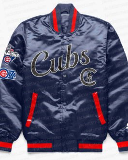 Chicago Cubs Exclusive Navy Satin Jacket