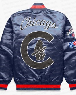 Chicago Cubs Exclusive Navy Satin Jacket