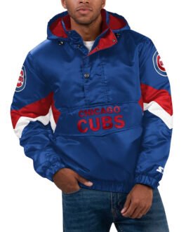 Force Play II Chicago Cubs Hoodie Half-Zip Jacket