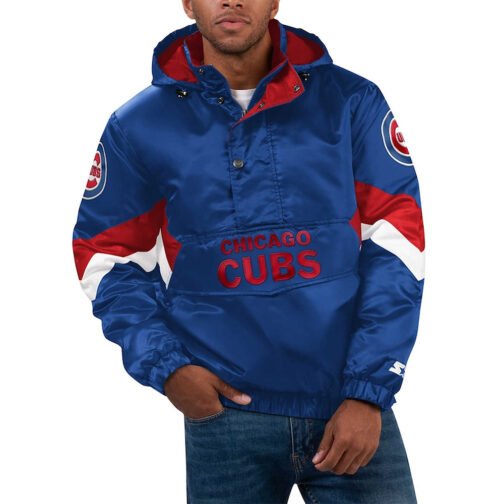 Force Play II Chicago Cubs Hoodie Half-Zip Jacket