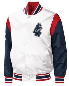 Chicago Cubs Force Play Varsity Satin Jacket