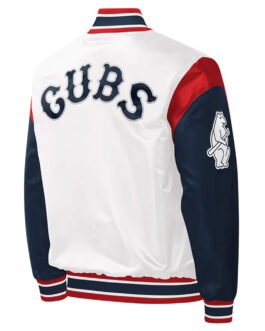 Chicago Cubs Force Play Varsity Satin Jacket