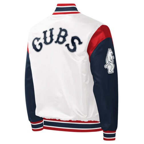 Chicago Cubs Force Play Varsity Satin Jacket - Image 2