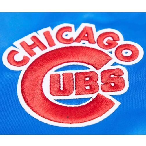 Chicago Cubs Royal Full-Snap Satin Jacket - Image 5