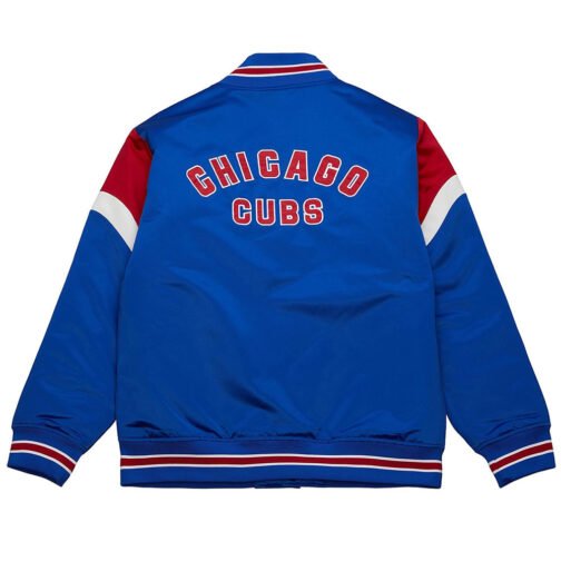 Chicago Cubs Heavyweight Royal Satin Jacket - Image 2