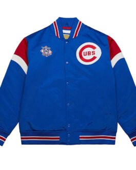 Chicago Cubs Heavyweight Royal Satin Jacket