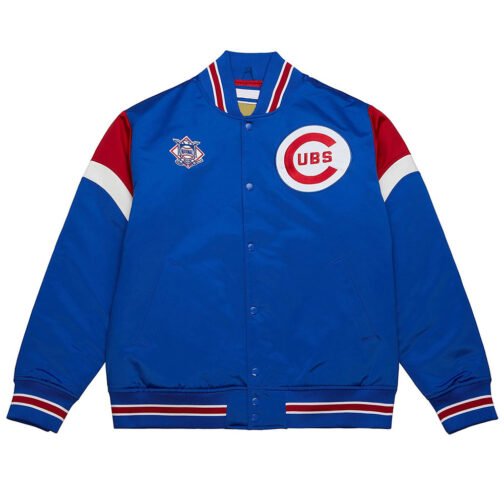 Chicago Cubs Heavyweight Royal Satin Jacket