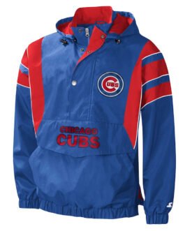 Home Team Chicago Cubs Half-Zip Hoodie Jacket