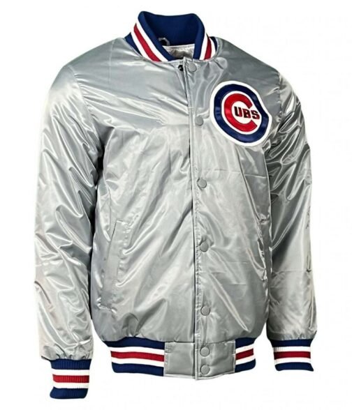 Chicago Cubs Satin Baseball Jacket