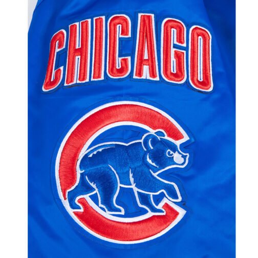 Chicago Cubs Mashup Classic Rib Satin Jacket - Image 5