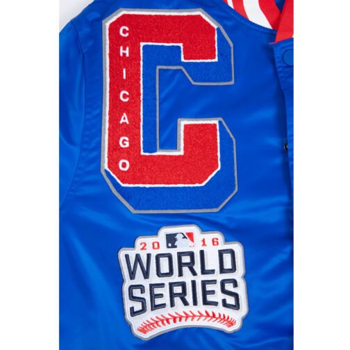 Chicago Cubs Mashup Classic Rib Satin Jacket - Image 9