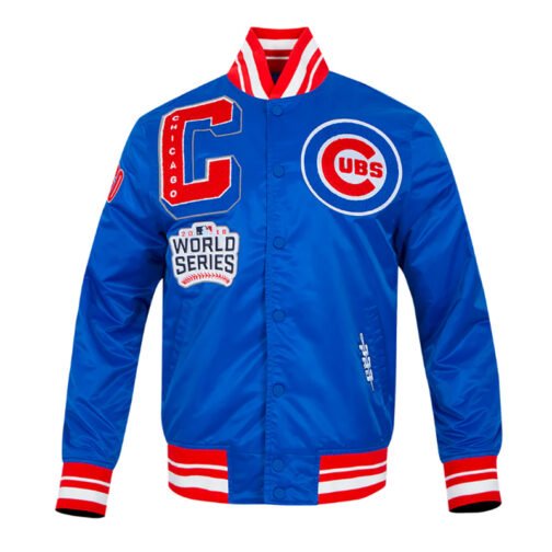 Chicago Cubs Mashup Classic Rib Satin Jacket