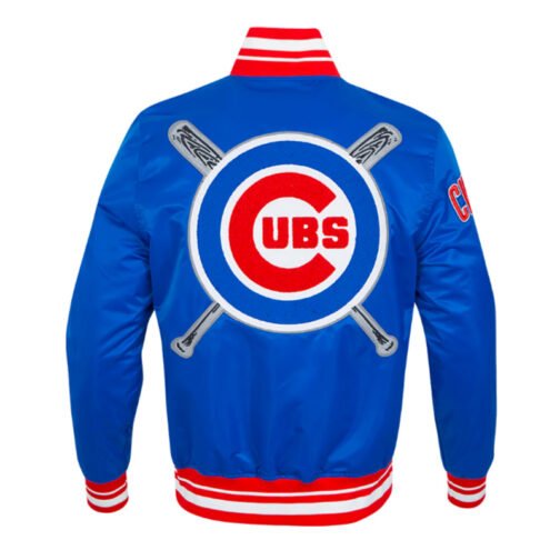 Chicago Cubs Mashup Classic Rib Satin Jacket - Image 2