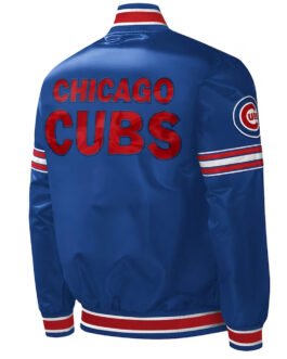 Chicago Cubs Midfield Varsity Royal Satin Jacket