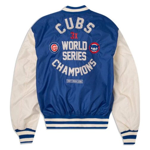 Chicago Cubs New Era Bomber Jacket - Image 2
