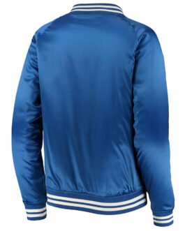 Chicago Cubs New Era Royal Satin Jacket
