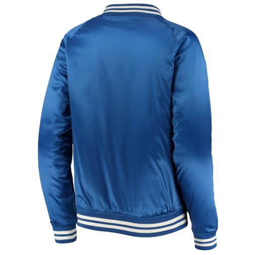 Chicago Cubs New Era Royal Satin Jacket - Image 2