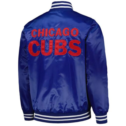 Chicago Cubs Patch Royal Jacket - Image 2