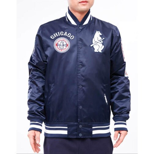 Chicago Cubs Retro Classic Rib Jacket - Image 2