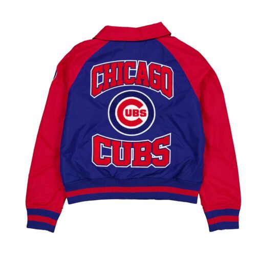 Chicago Cubs Royal and Red Throwback Jacket - Image 2