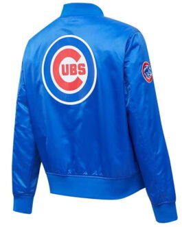 Chicago Cubs Royal Full-Snap Satin Jacket