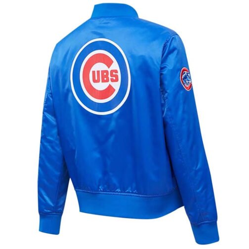 Chicago Cubs Royal Full-Snap Satin Jacket - Image 2
