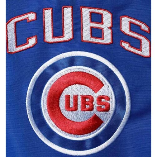 Chicago Cubs Commemorative Gray and Royal Blue Jacket - Image 4