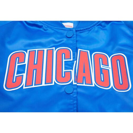 Chicago Cubs Royal Full-Snap Satin Jacket - Image 6